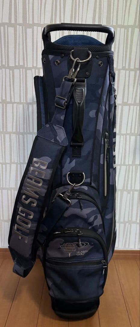 BEAMS GOLF ビームスゴルフ ブルーグレーカモ キャディバック 美品