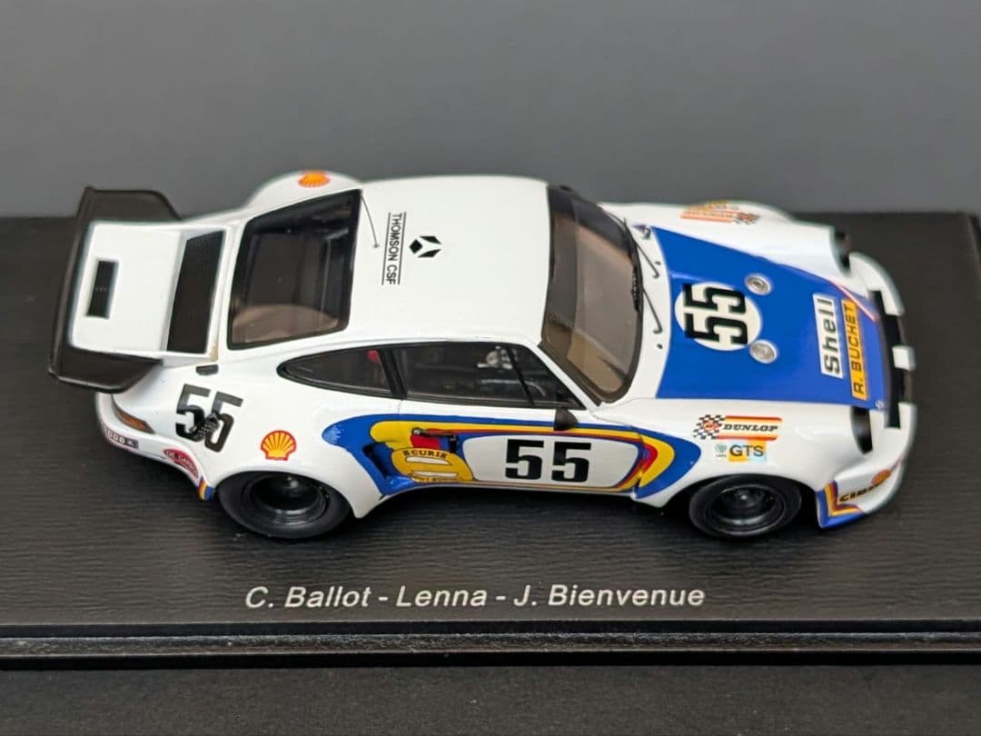 スパーク 1/43 ポルシェ カレラ RSR 1975年 ル・マン24時間 8位