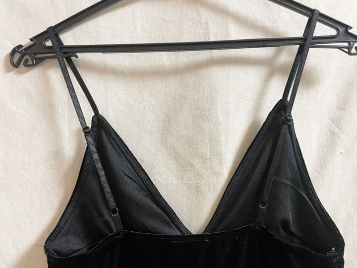 vintage rose embroidery dress ベロア ワンピース