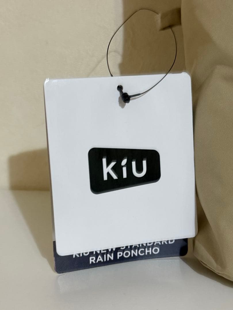 新品【KiU for SALON】別注レインポンチョ　アダムエロペ