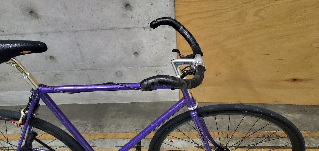 パープル ラメ塗装 ピストバイク ☆購入条件あり☆