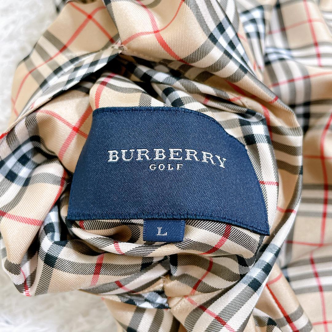 バーバリーゴルフ ジップアップベスト リバーシブル ノバチェック L