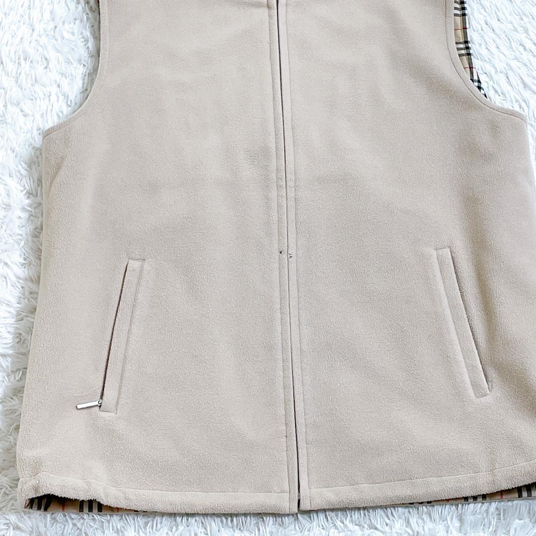 バーバリーゴルフ ジップアップベスト リバーシブル ノバチェック L