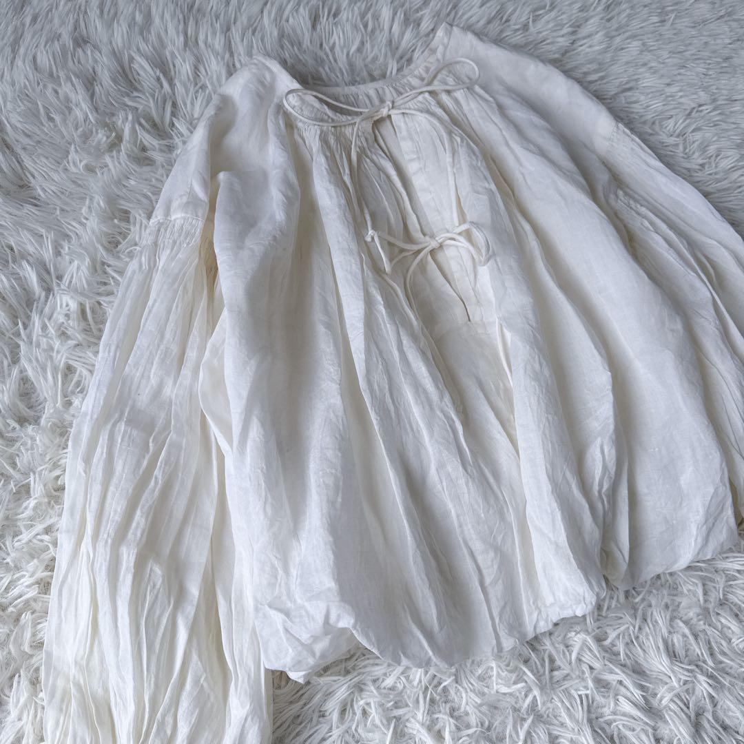 極美品 マリリンムーン ボリュームギャザーバルーンブラウス 定価25,300円