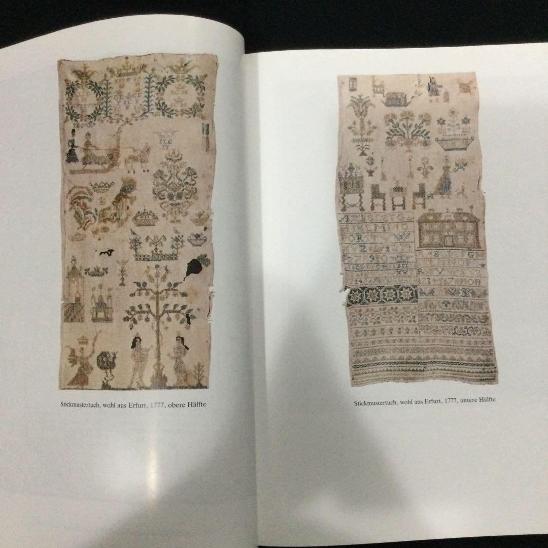 刺繍　サンプラー　図案集　ドイツ語　洋書　刺しゅう　歴史　パターン　ステッチ