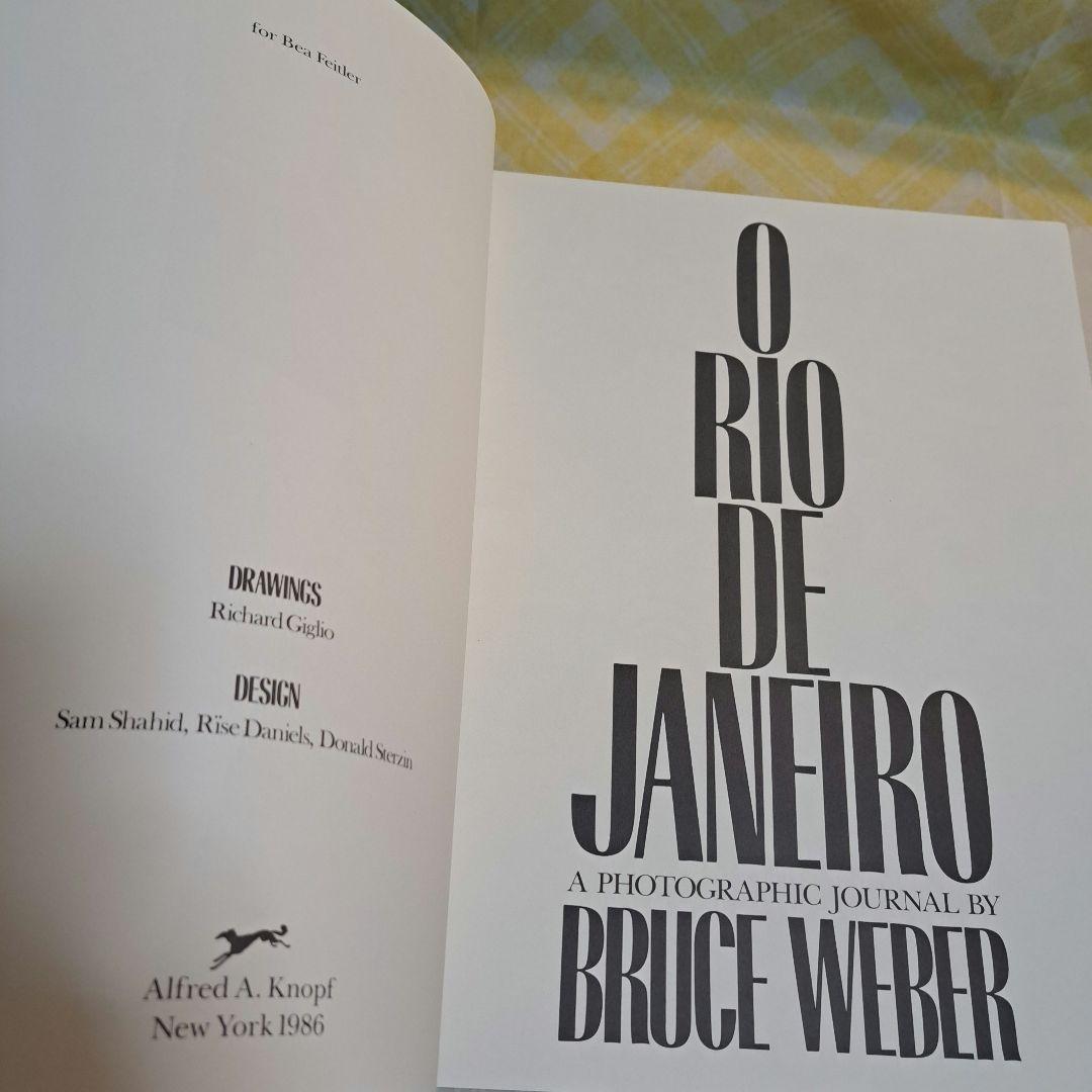 【O RIO DE JANEIRO】写真集　ブルース・ウェーバー