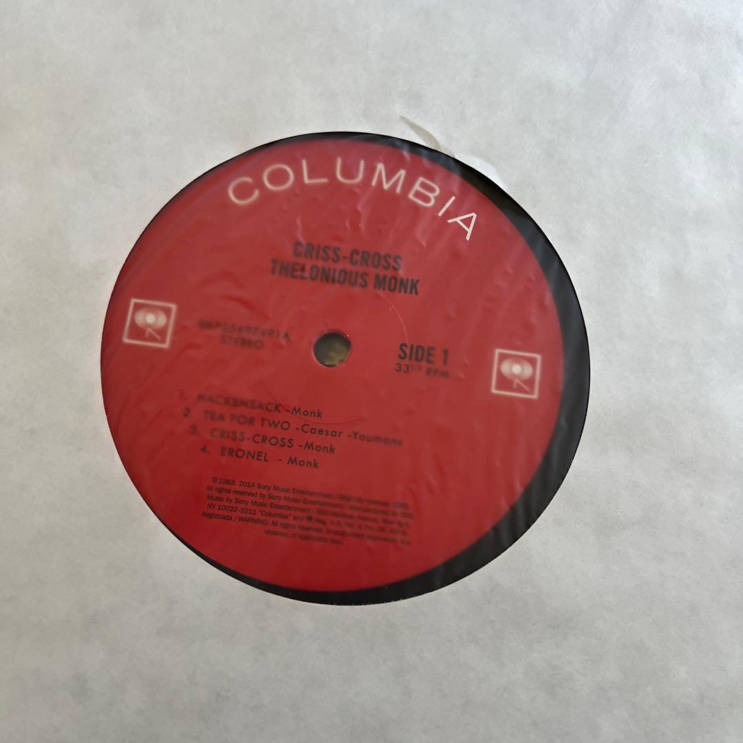 thelonious monk / criss cross180g2000枚限定