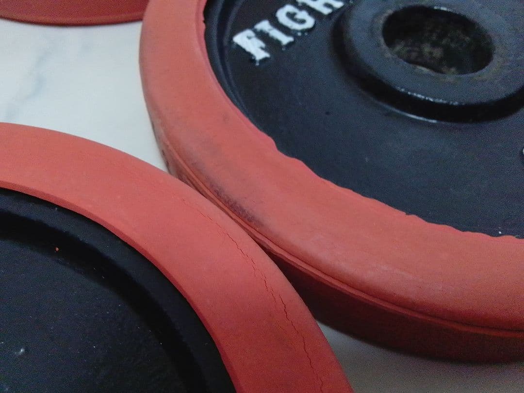 ファイティングロード ラバー付 ダンベル 2.5kg×8枚 20kg 28mm