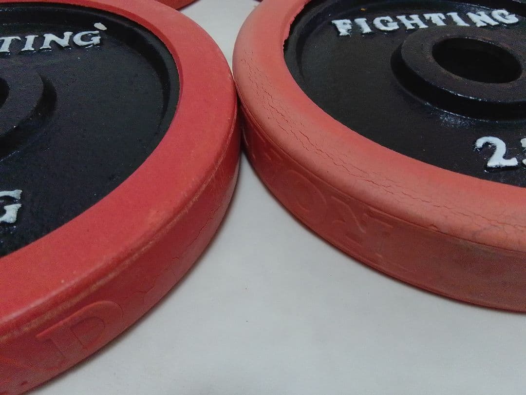 ファイティングロード ラバー付 ダンベル 2.5kg×8枚 20kg 28mm