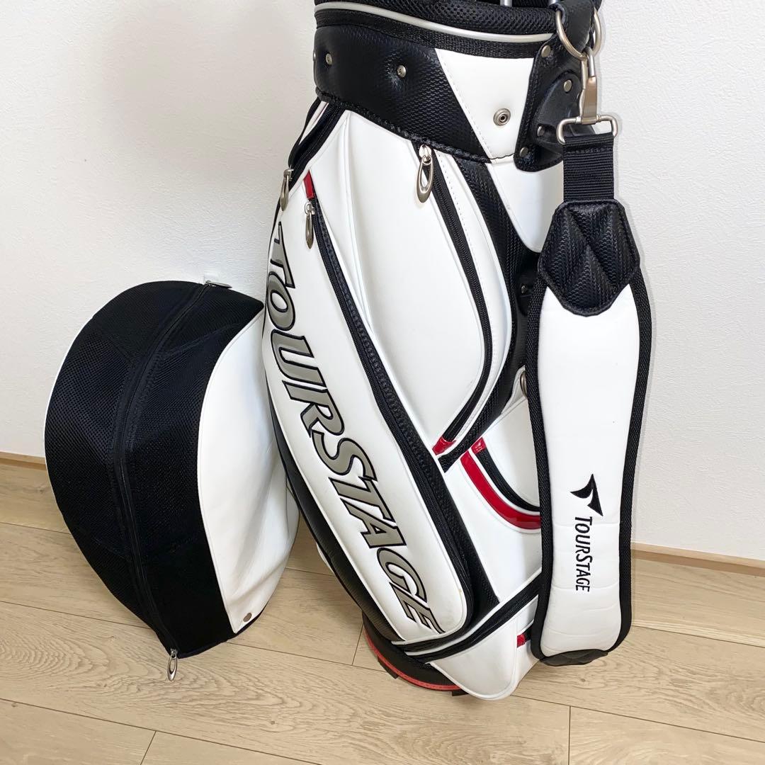 良品☆TOURSTAGEゴルフクラブ フルセット☆メンズ初心者キャディバッグ付S