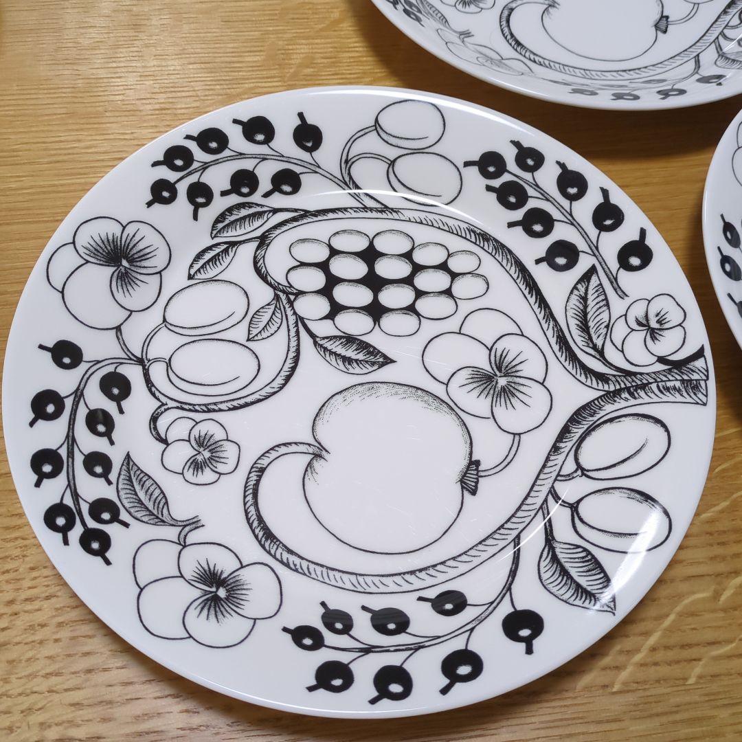 ちーたん様　ARABIA　１１点　ブラックパラティッシ　プレート　コーヒーカップ