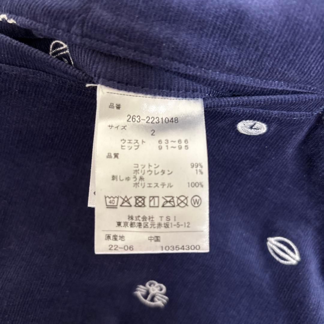 新品 ジャックバニー ×ドラえもん 刺繍 総柄 コーデュロイ パンツ ストレッチ