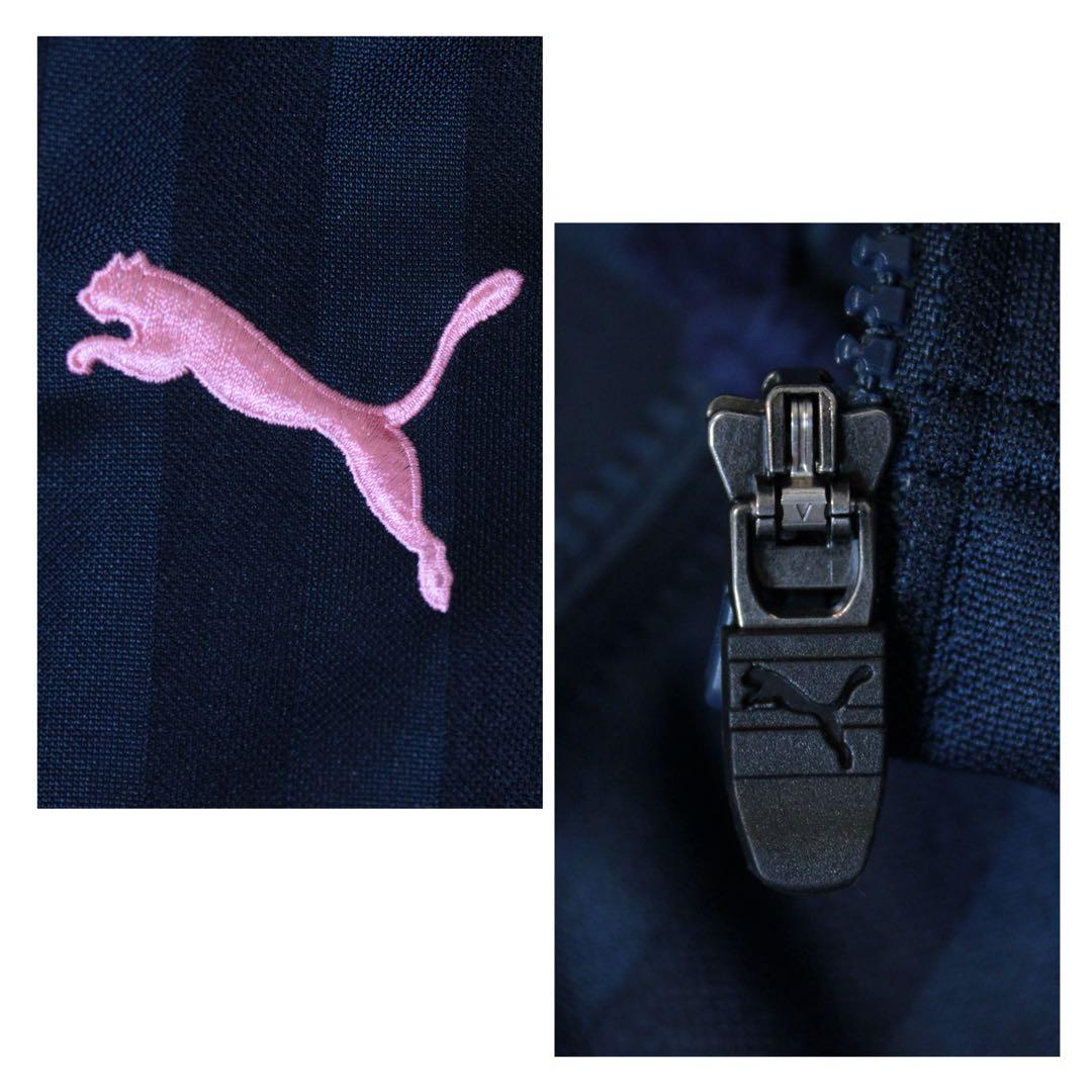 00s PUMA プーマ 上下 セットアップジャージ ピンク 紺 SS Y2K