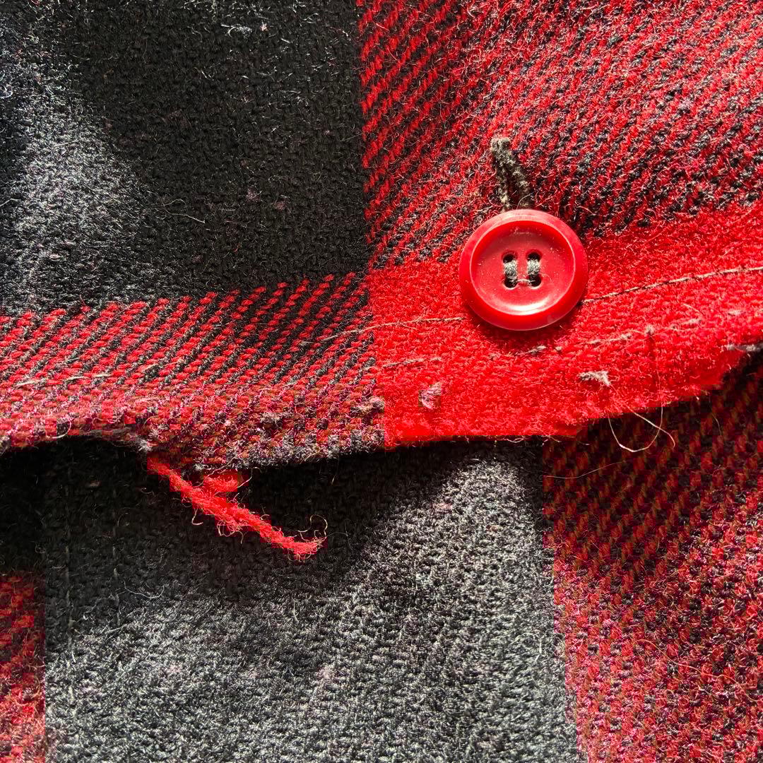 90s Woolrich バッファローチェックジャケット TALONジップ M