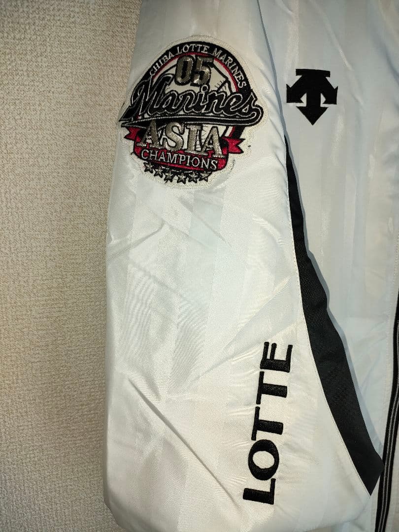 【プロモデル】千葉ロッテマリーンズ　グラウンドジャケット　L