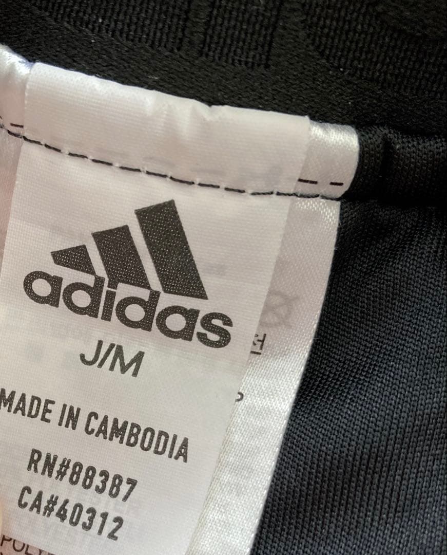 【美品】adidas ゴルフウエアセットアップ　ベロア素材 黒 ブラック M