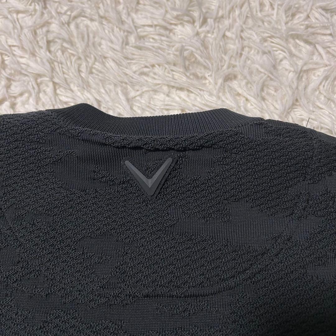 CALLAWAY キャロウェイ ニットセーター 迷彩 カモ柄 ブラック Ｍ