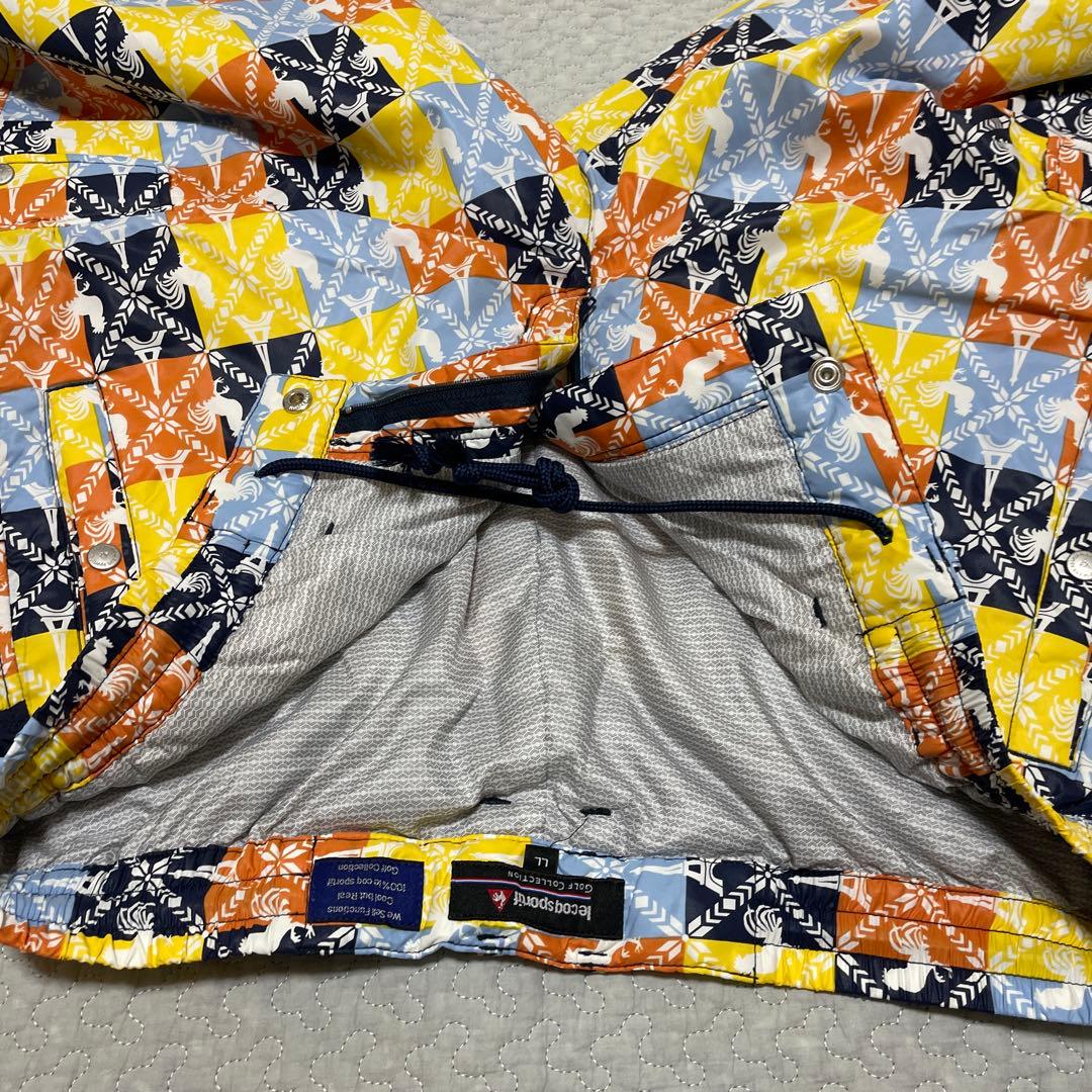le coq sportif golf ルコック 総柄 防寒中綿パンツ LL