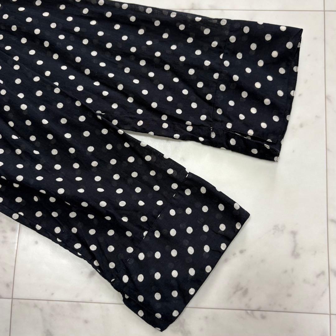 極美品✨ヌキテパ　ドット ティアードワンピース　ギャザー　IENA別注　コットン