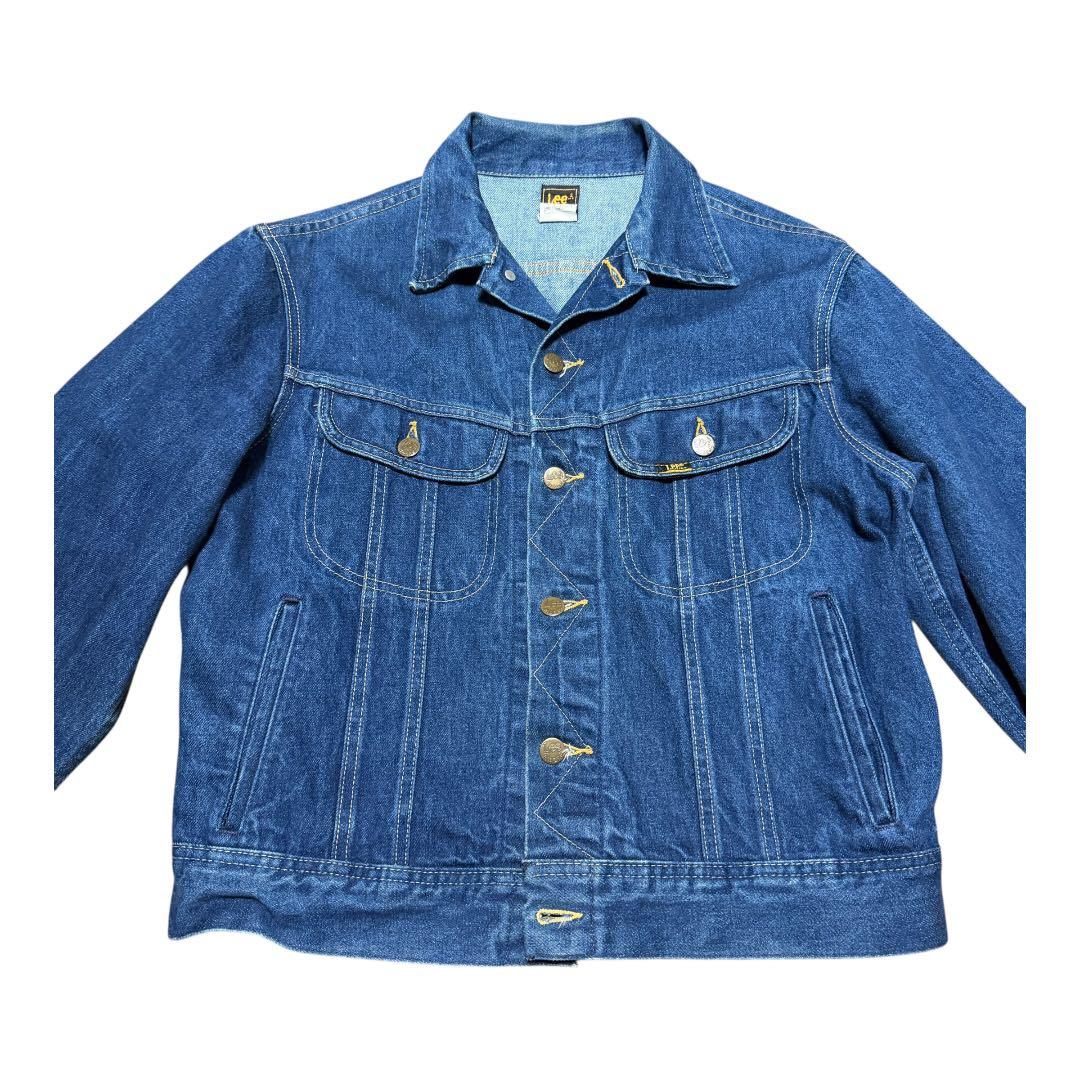 【Lee】80s 220J USA製 42R 濃紺 デニムジャケット