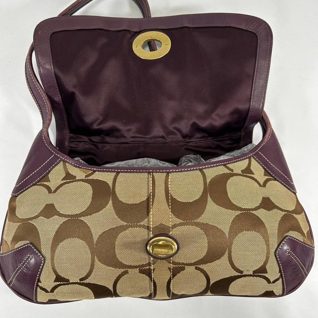 【美品】コーチ 11257 ソーホー シグネチャー ワンハンドバッグ 肩掛け