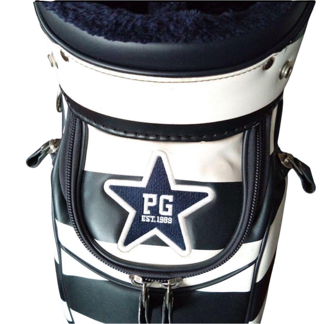 PEARLY GATES ストライプキャディバッグ