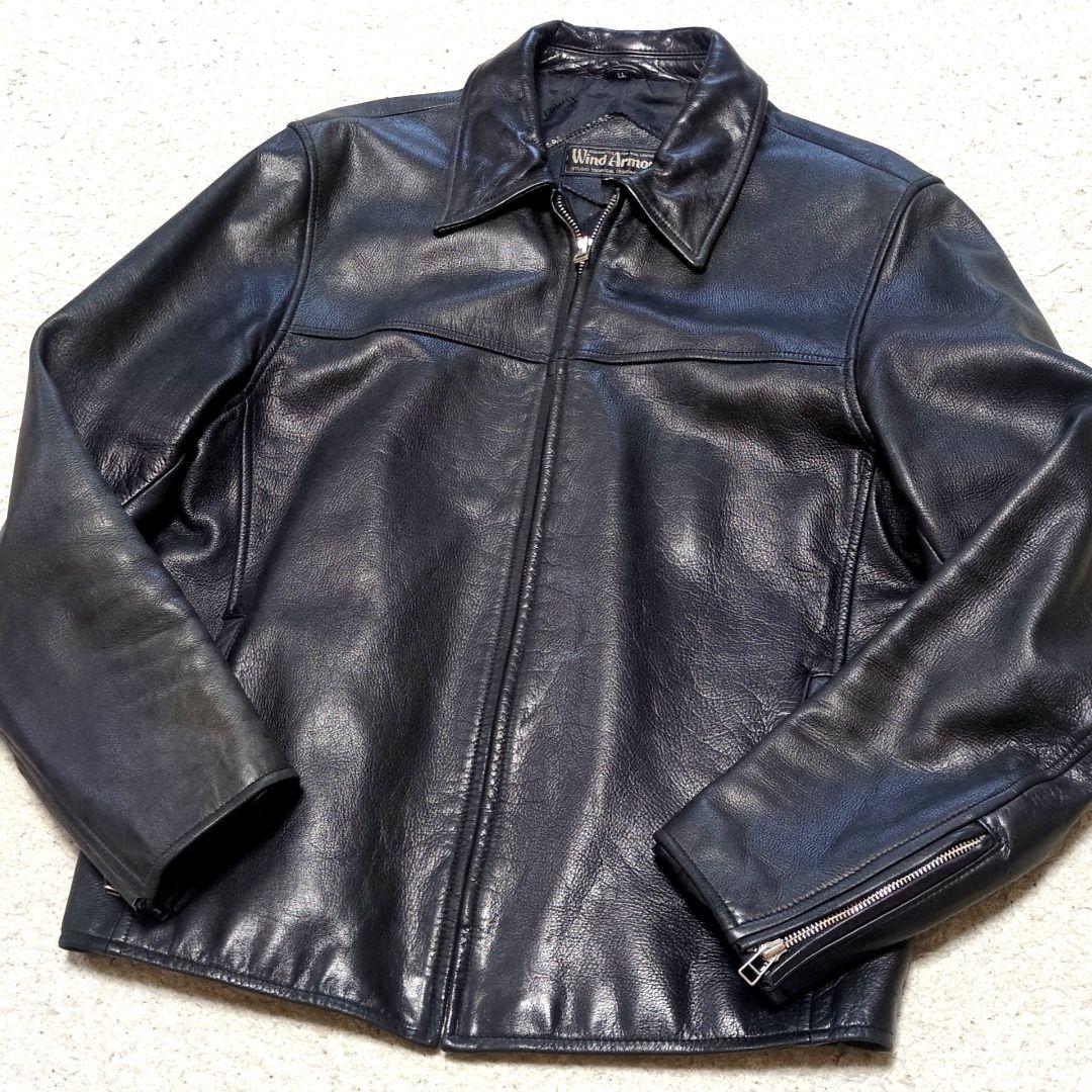 Wind Armor レザージャケット　黒　ニチワレザー