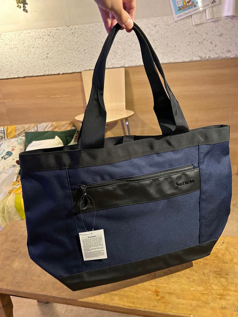 DUNLOP ダンロップ SRIXON スリクソン トートバッグ ネイビー