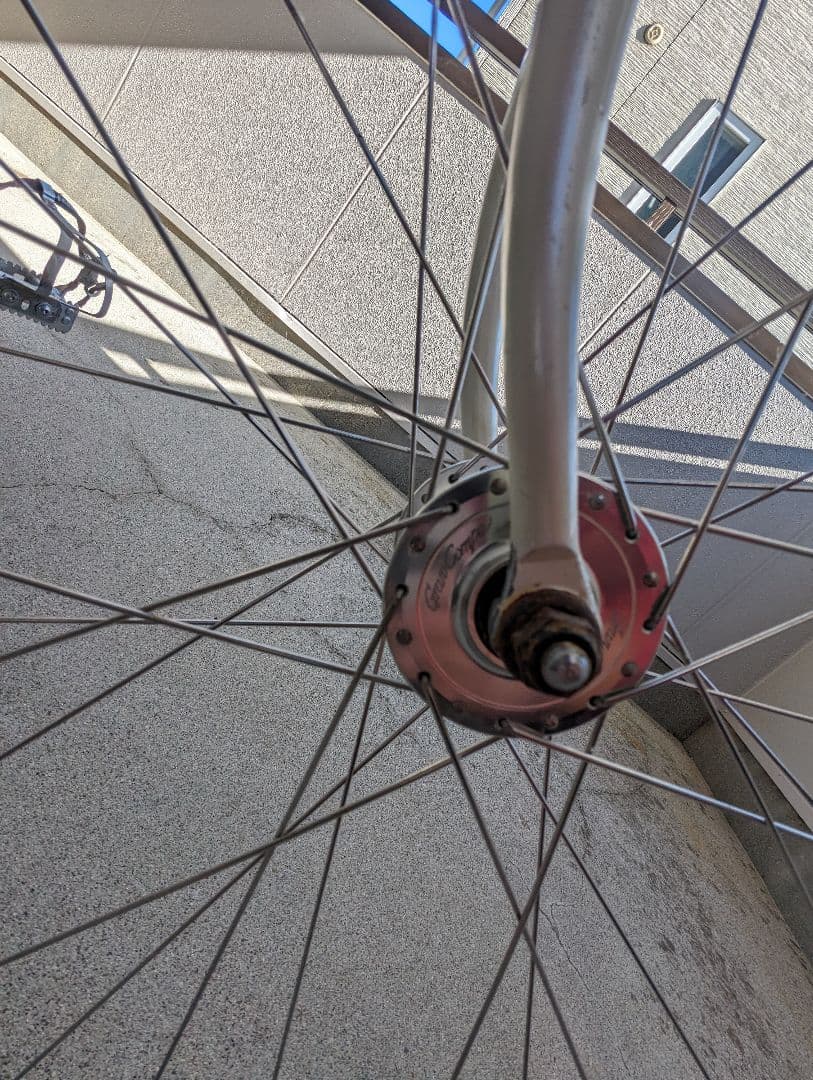 自転車　パナソニックのロードをピストに