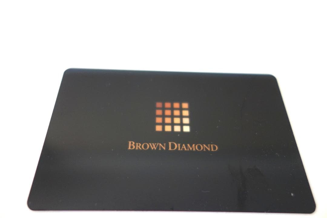 カシケイ　ブラウンダイヤモンド 片耳用ピアス