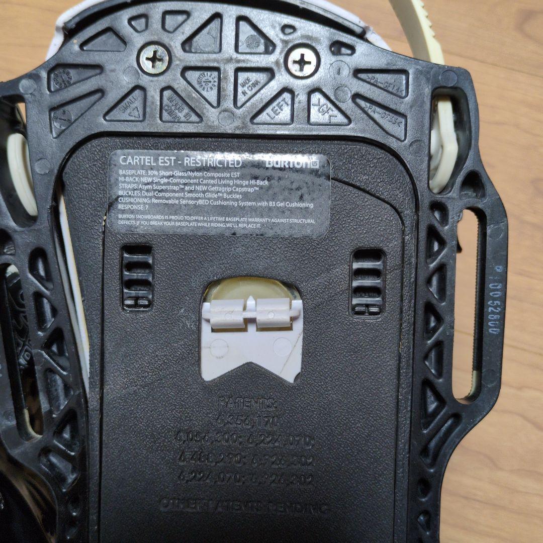 CARTEL EST スノーボードビンディング ブラック/ホワイト