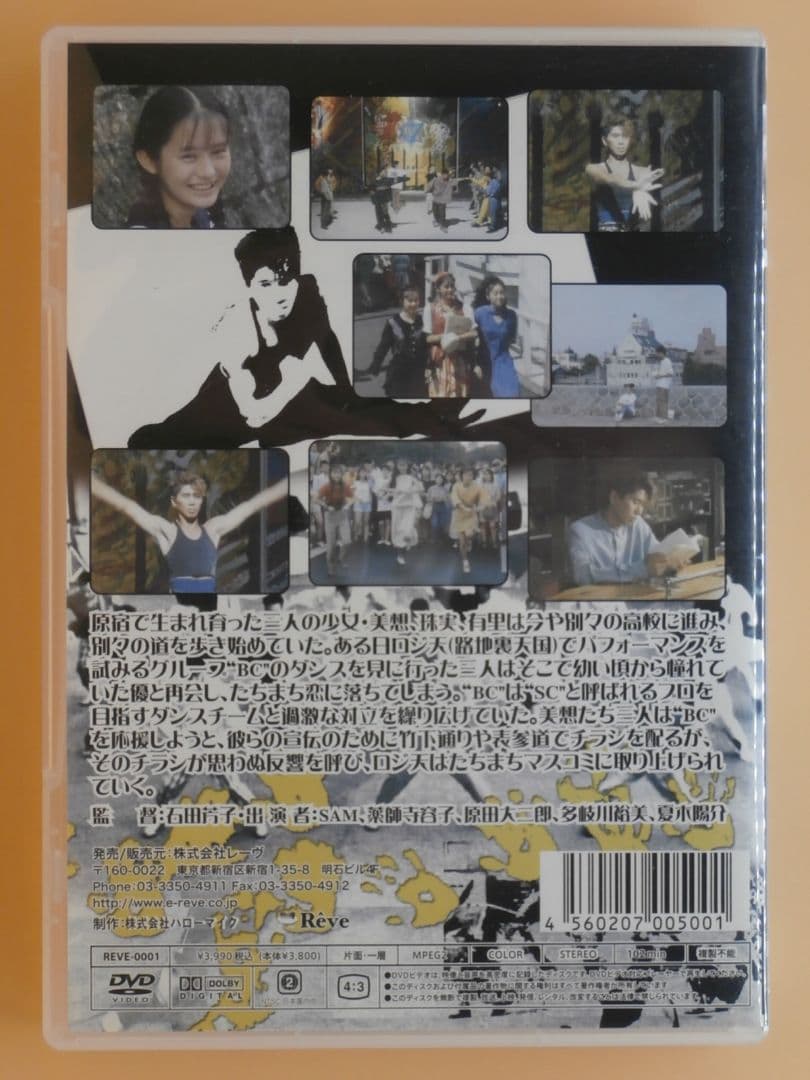 セル版DVD【もうひとつの原宿物語】薬師寺容子14歳 麻田華子(村上理央)15歳