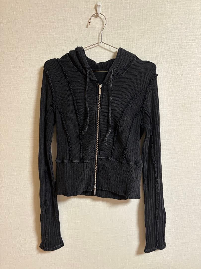 MAISONSPECIALメゾンスペシャルRibbed Short Hoodie