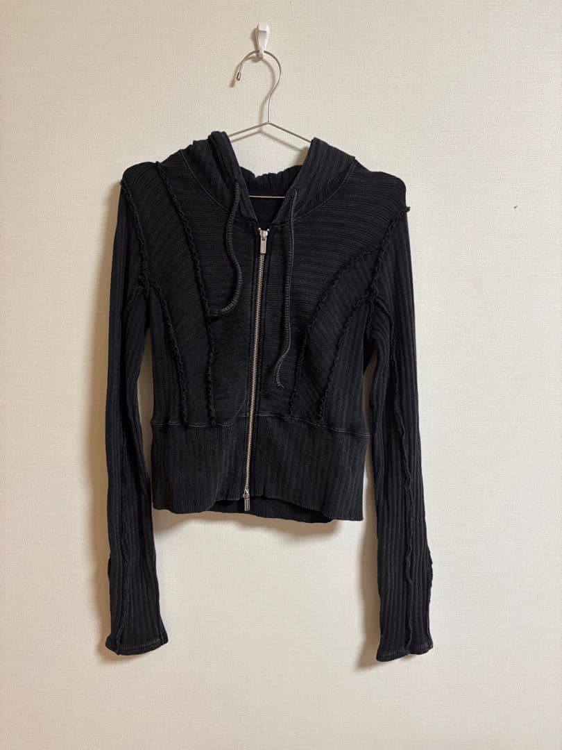 MAISONSPECIALメゾンスペシャルRibbed Short Hoodie