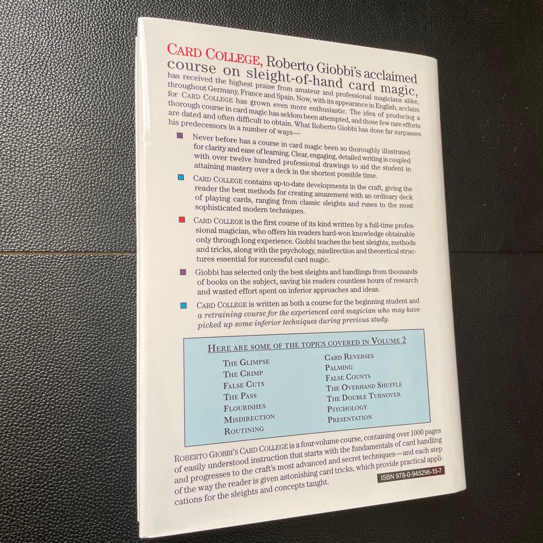 洋書 Card College 1 and 2 by Roberto Giobbi