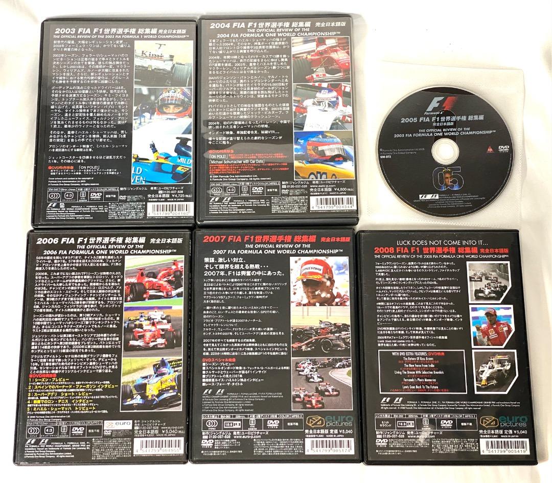ク*ー様 10本セット 2003〜2013 FIA F1世界選手権 総集編DVD
