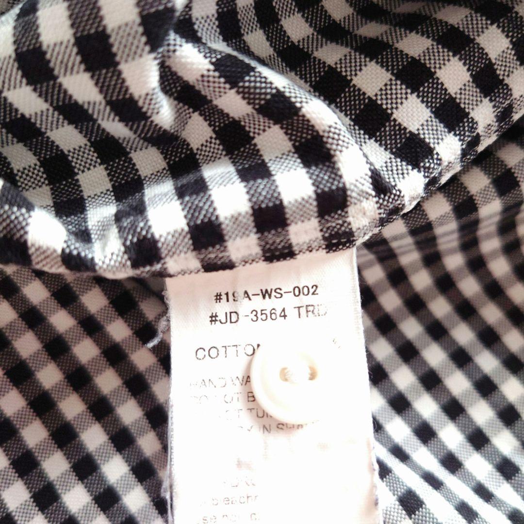 ダントン 丸襟プルオーバーシャツ ギンガムチェック サイズ36