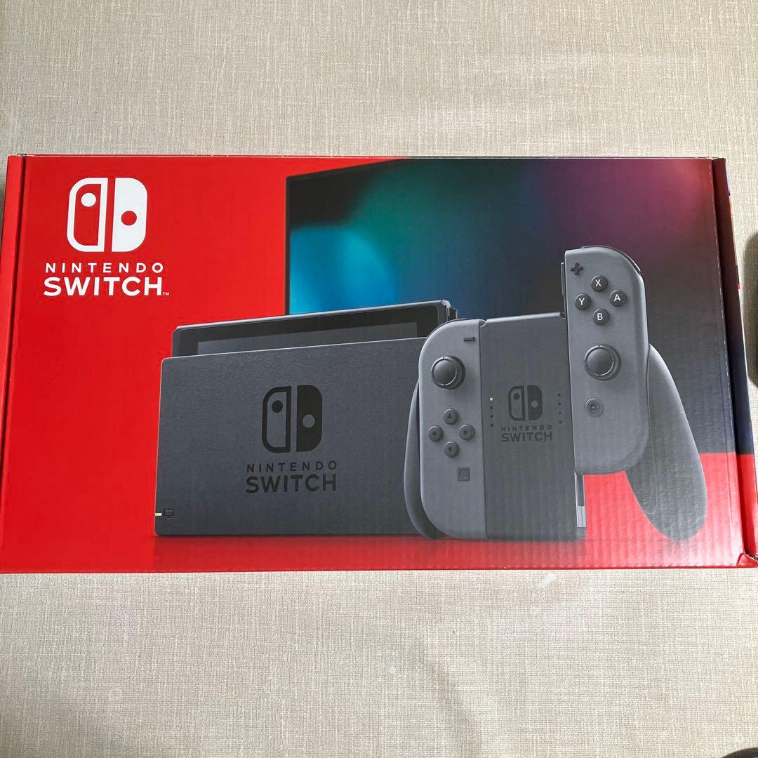 【美品】Nintendo Switch（グレー）SDカード付（128GB）