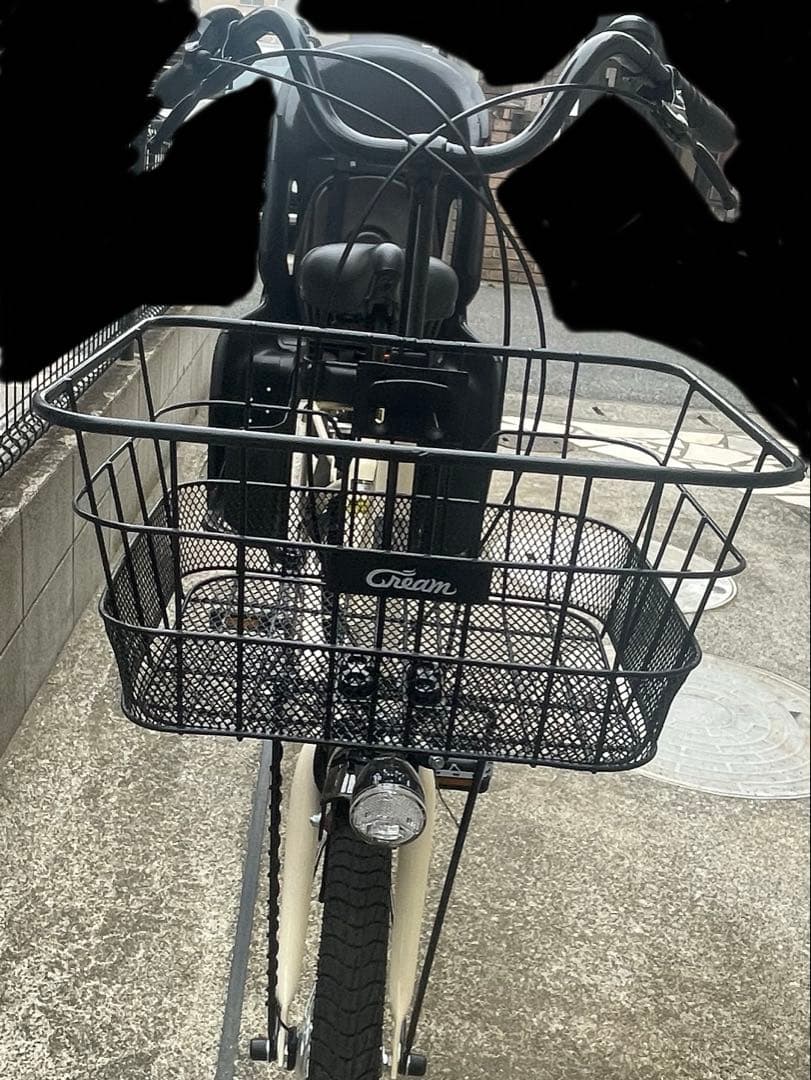 あさひ 子供乗せ自転車　チャイルドシート付き クリームカーゴ20インチ 3段変速