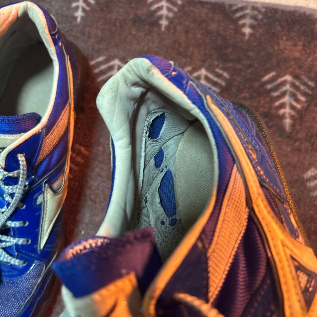 Mizuno 陸上競技用スローイングシューズ 24.5cm ブルー/ホワイト
