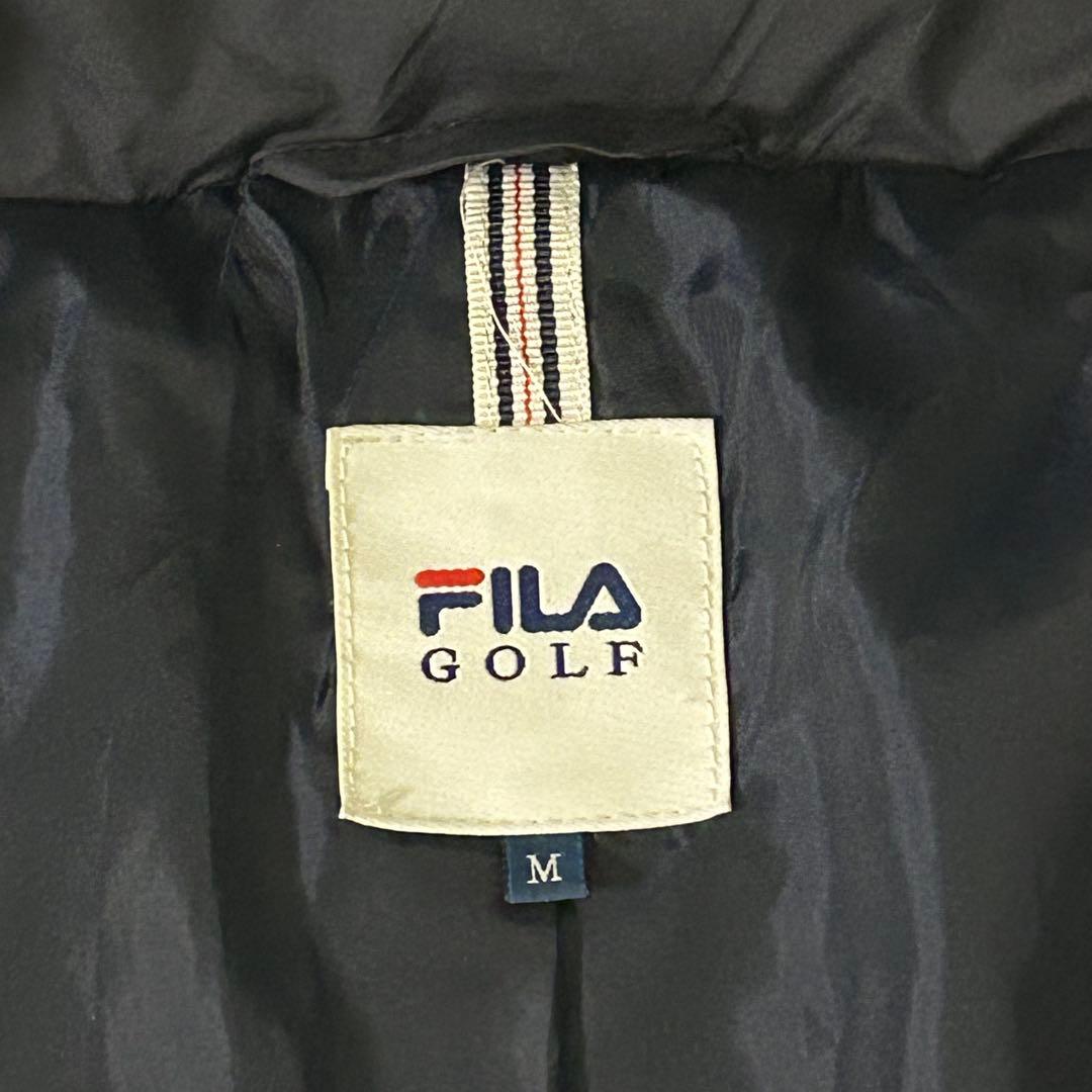【FILA GOLF】美シルエット ダウンコート M 紺 ネイビー ゴルフ