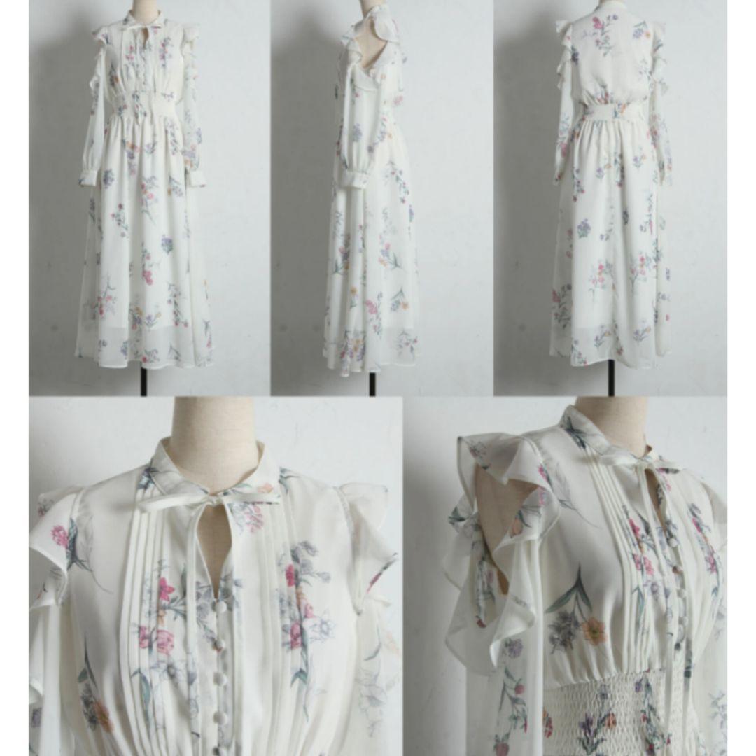 【新品】tocco closet ラッフルフリルオープンショルダーワンピース