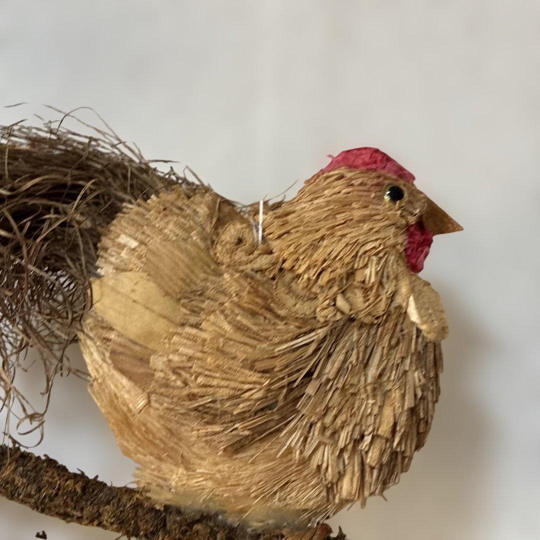 【ドイツクリスマスマーケット購入】ハンドメイド 鳥の置物