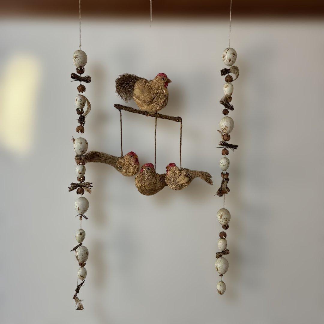 【ドイツクリスマスマーケット購入】ハンドメイド 鳥の置物