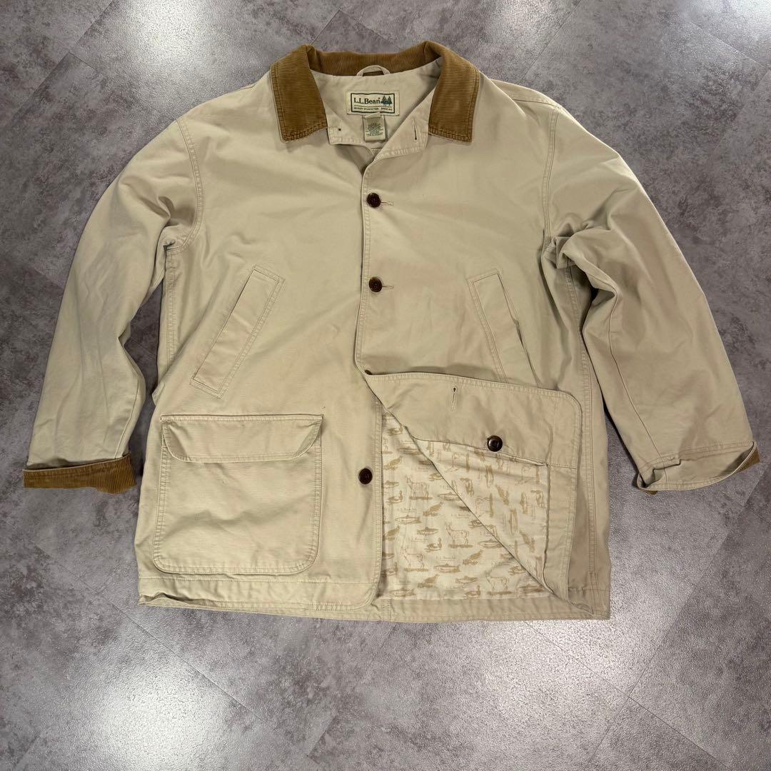 90s エルエルビーン L.L.BEAN 動物柄 ハンティングジャケット XL