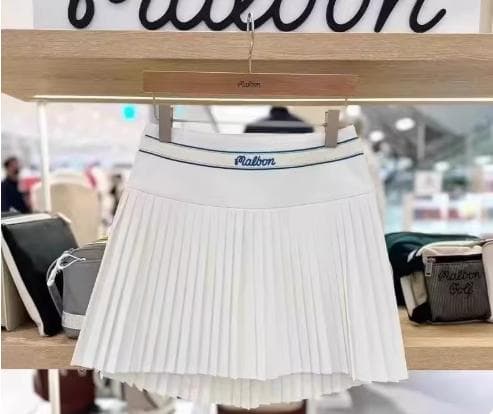 Malbon ゴルフウェア レディース 上下セット半袖Vネック＋スカート韓国風