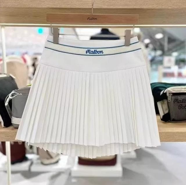 Malbon ゴルフウェア レディース 上下セット半袖Vネック＋スカート韓国風