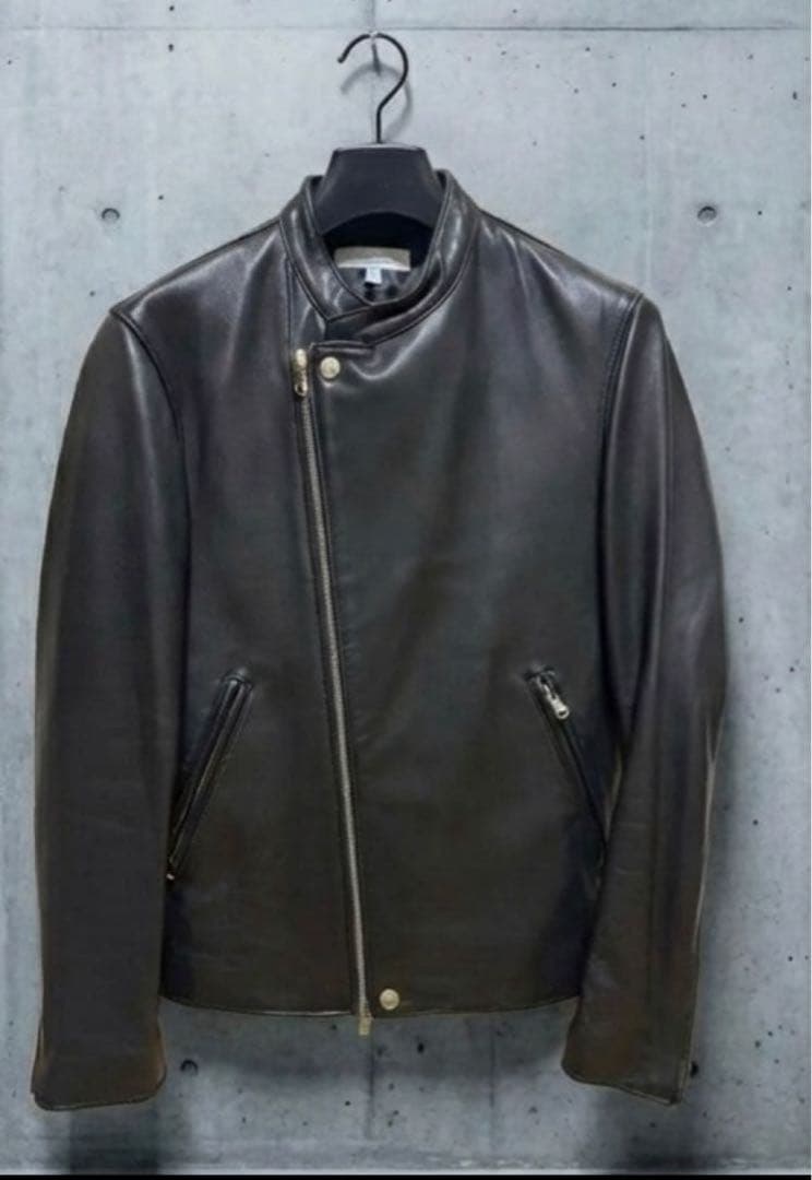 m*u様 ビューティー&ユース　ラムレザージャケット　セミダブル