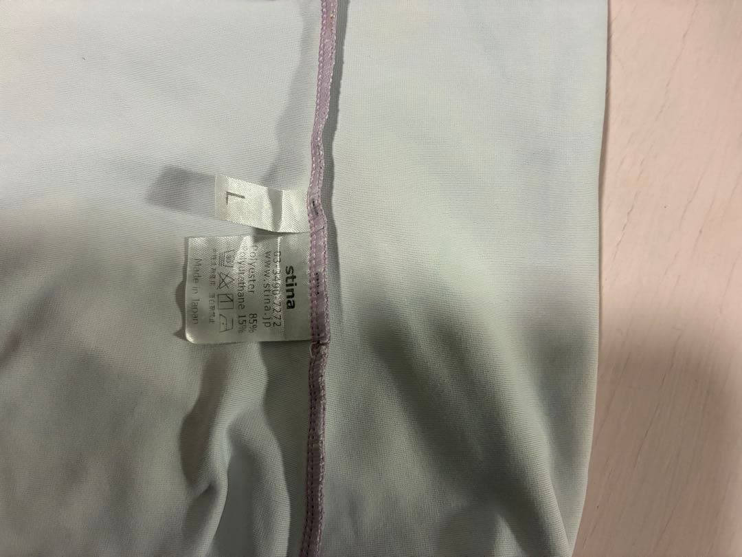 stina スティナ　レオタード　花柄　紫　Lサイズ