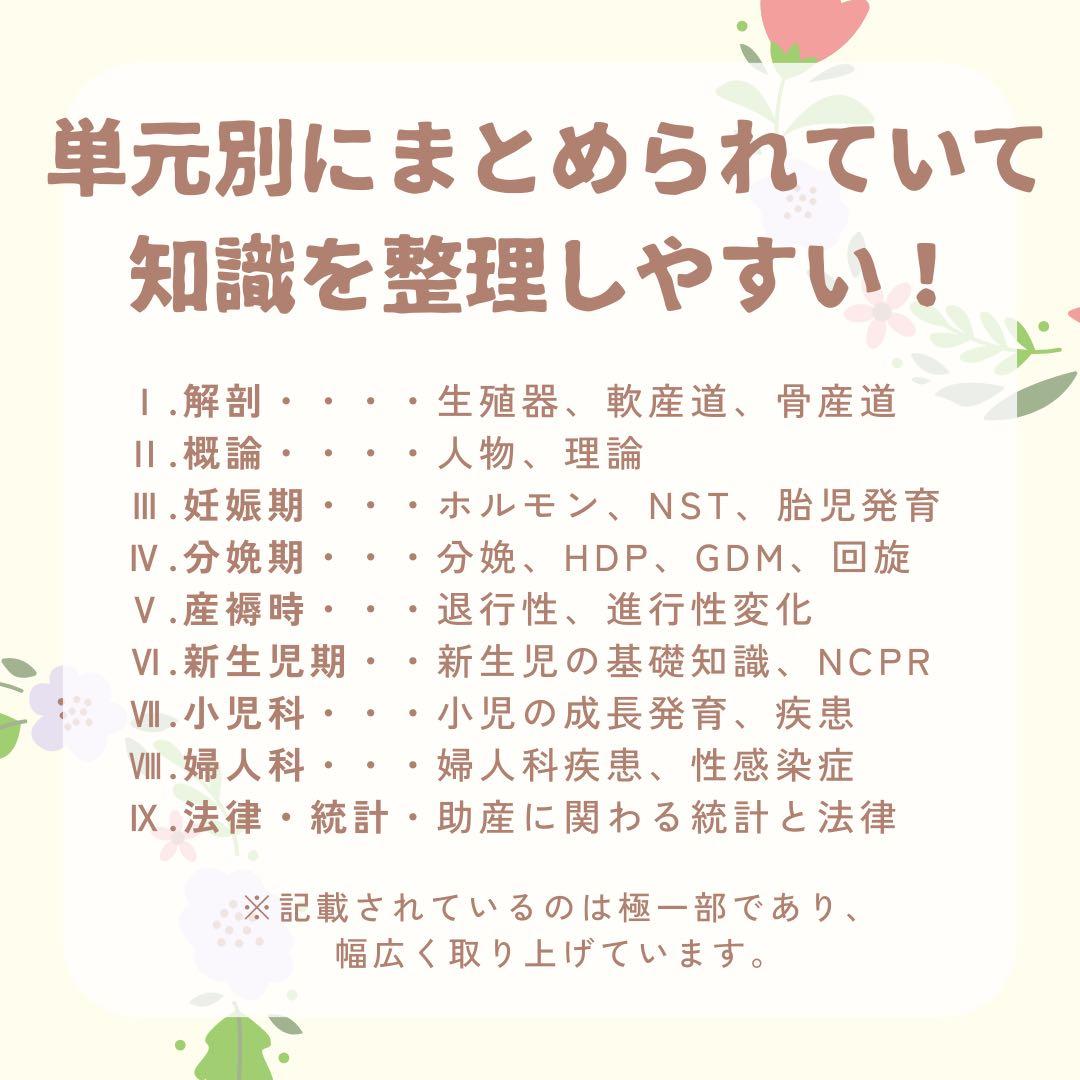 最新版2026年作成｜助産師学校受験｜基礎問題カード3面＋過去問問題集セット